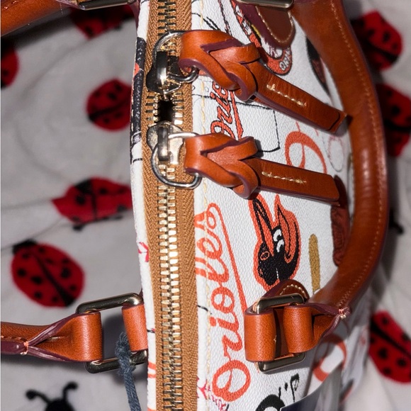 Dooney and Bourke Baltimore Orioles Zip Zip Domed Satchel Rtl $348 - Picture 9 of 12